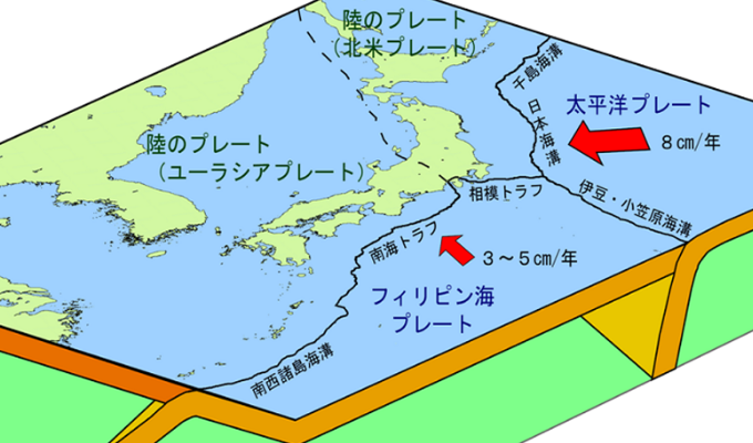 南海トラフの位置